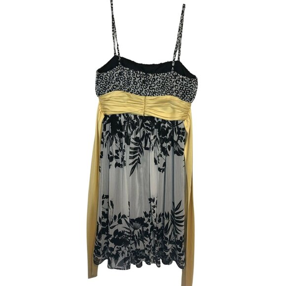 Max & Cleo Womens Size 6 Combination Print Empire Chiffon Dress - Picture 3 of 5